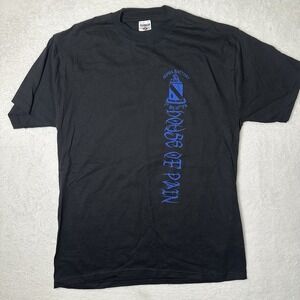 Vintage US Army Alpha Battery T-Shirt Men's L Fort Sill Y2K Reaper Streetwear